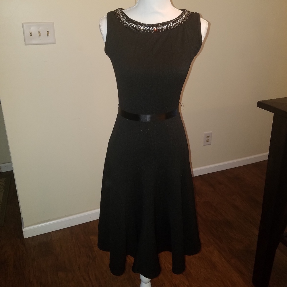 Black cocktail dress